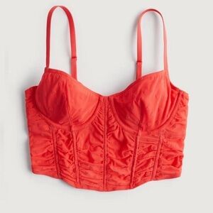 Gilly Hicks Mesh Heart Pattern Bustier